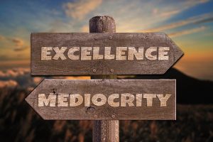 I am biased in favor of excellence over mediocrity.