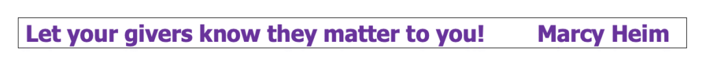 Let them know they matter to you